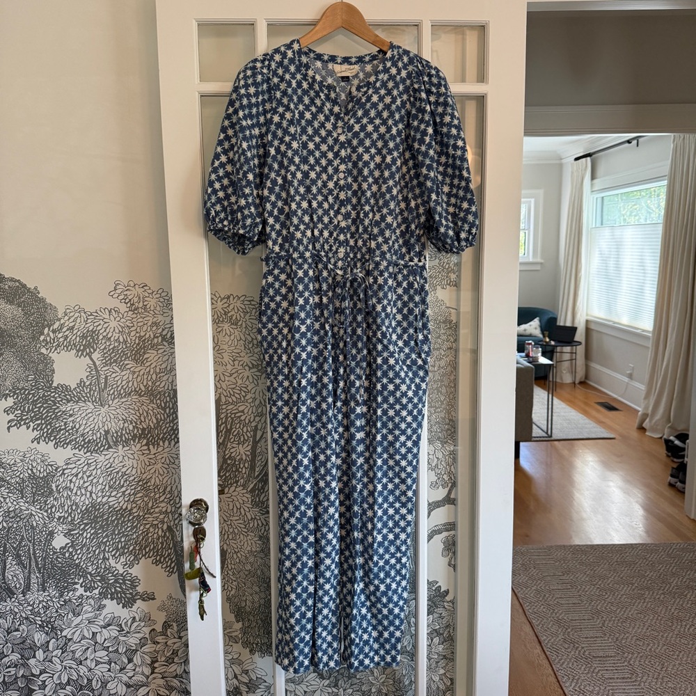 Universal Thread Blue Patterned Jumpsuit - image 3